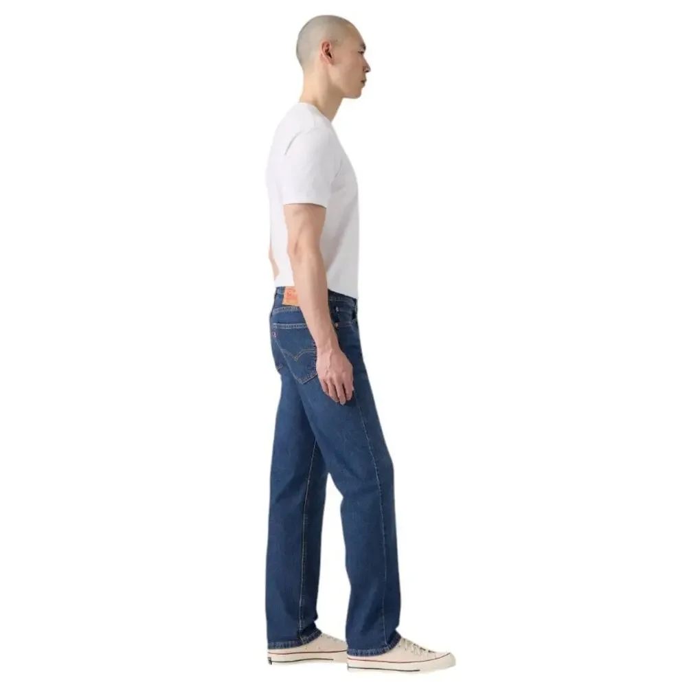 Levi's Men's Around The Corner Blue Dark Wash 505 Jeans